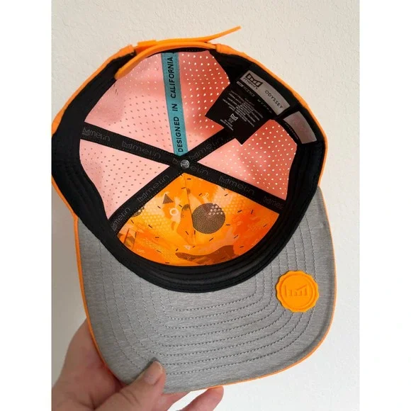 Melin Odyssey Hydro Neon Collection Hat Orange Have More Fun Snapback Mens Cap